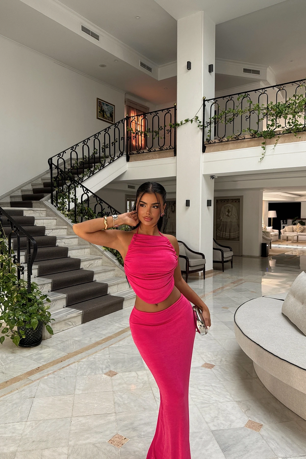 Picture of Fuchsia Skirt Suit