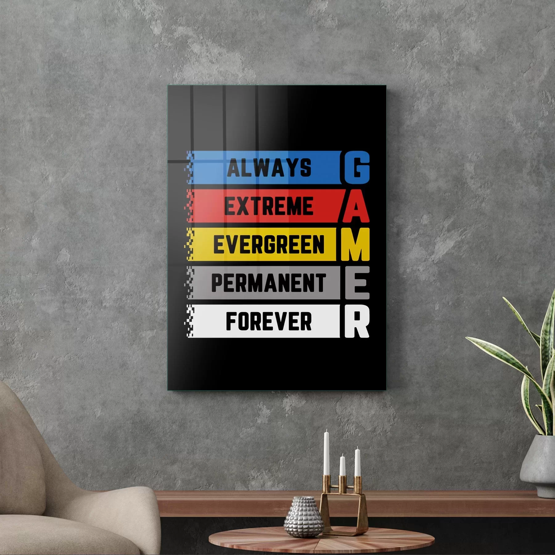 Picture of Decovetro Cam Tablo Game Yazılı 70x100 cm