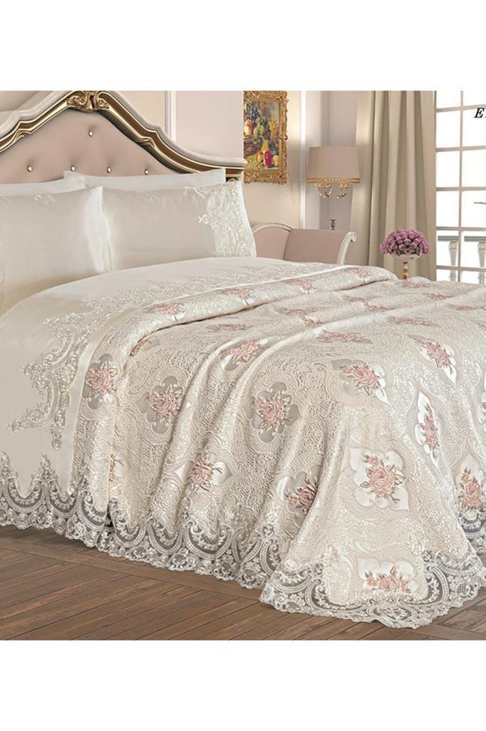 Picture of Fransız Güpürlü Eylül Pike Takımı Krem