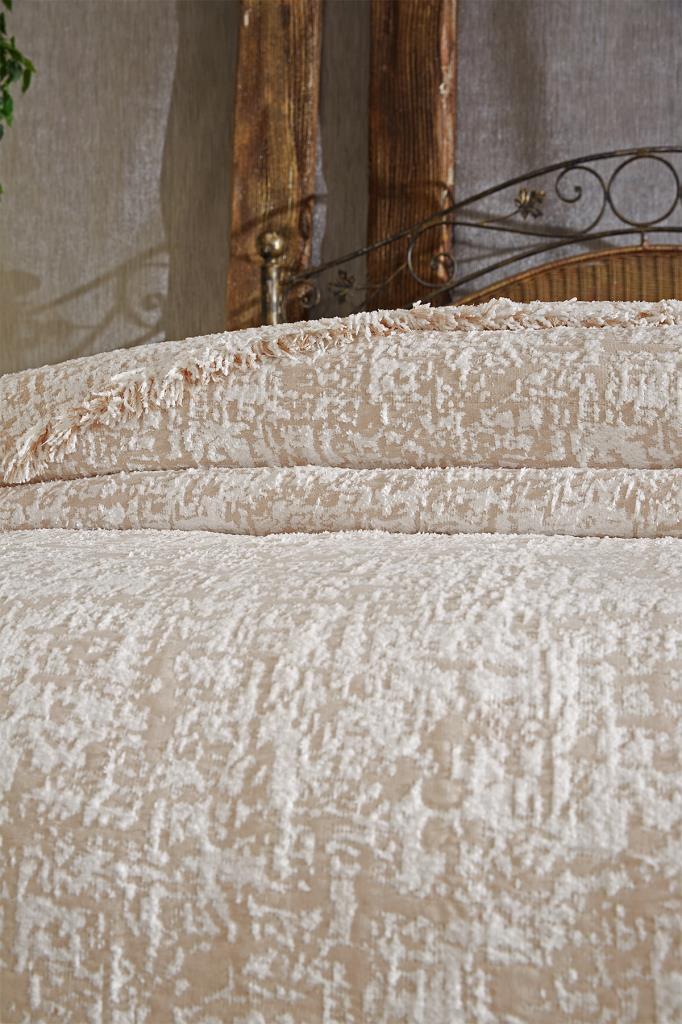 Picture of Puffy Pamuk Çift Kişilik Tek Battaniye 200x220 Bej