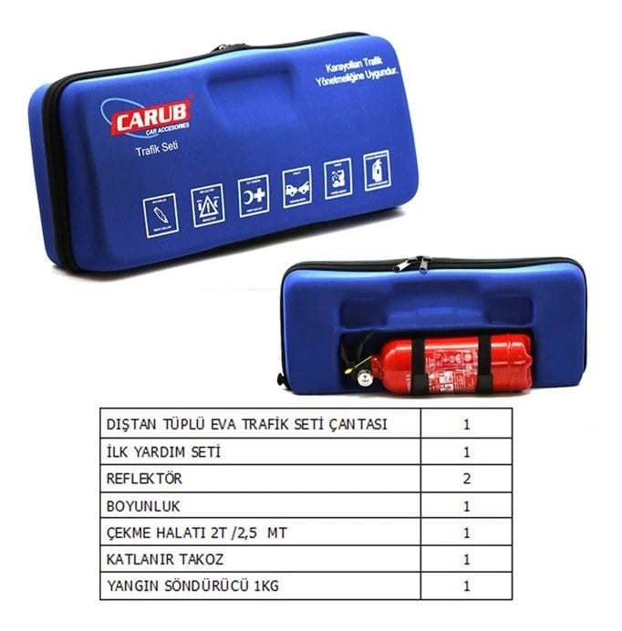 Picture of Trafik Seti Yönetmeliğe Uygun Yangın Söndürücülü EVA Çantalı