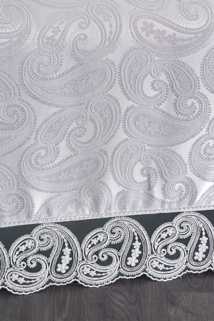 Picture of Çeyiz Diyarı Şal 3 Parça Çift Kişilik Yatak Örtüsü Gri