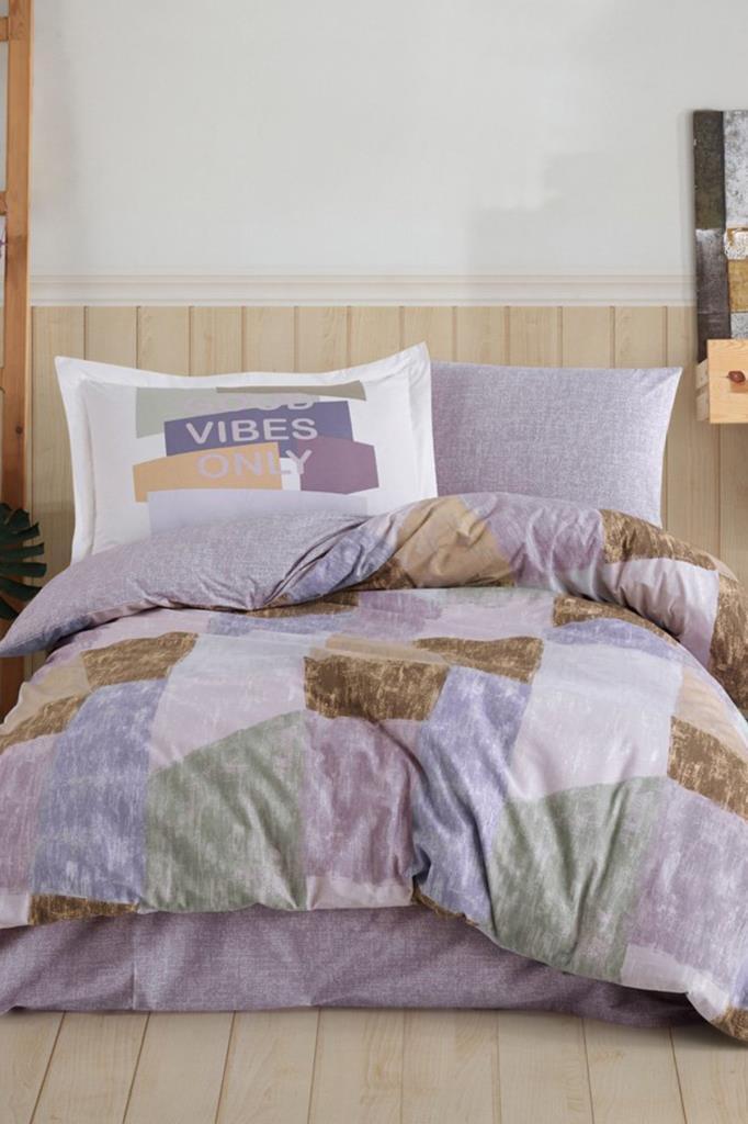 Picture of Bermuda Tek Kişilik Poplin Nevresim Takımı Lila