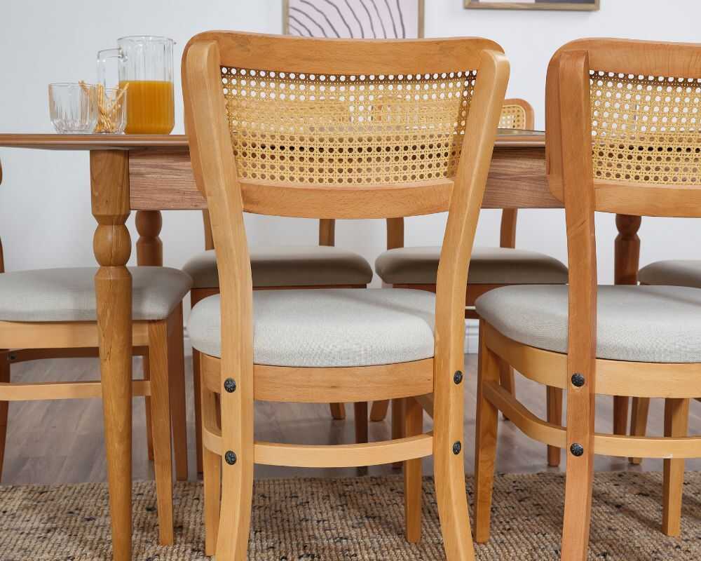 Picture of Hazeran 4 Sandalye 1 Bench Açılır Masa Takımı 80x130 / 80x160