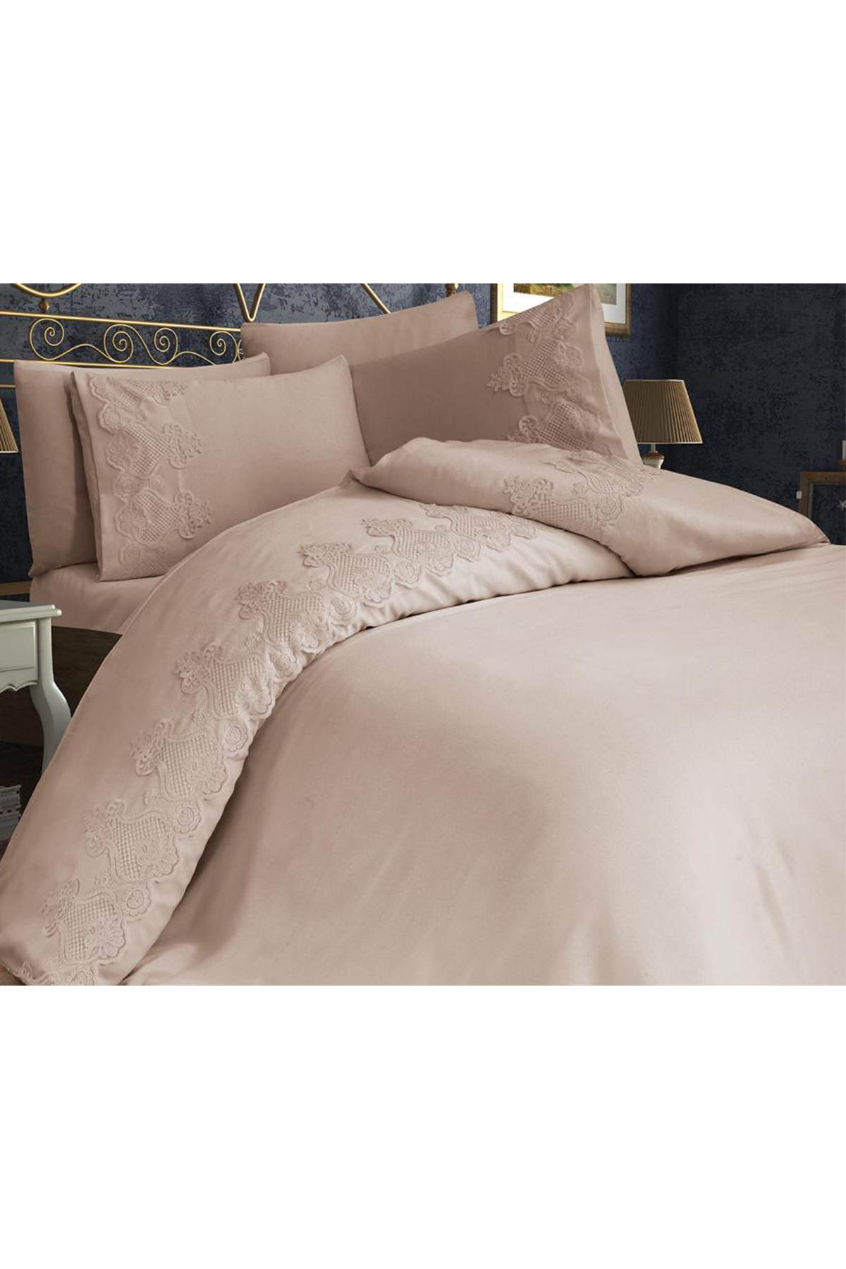 Picture of Çeyizdiyarı Dubai Çift Kişilik Nevresim Takımı Cappucino