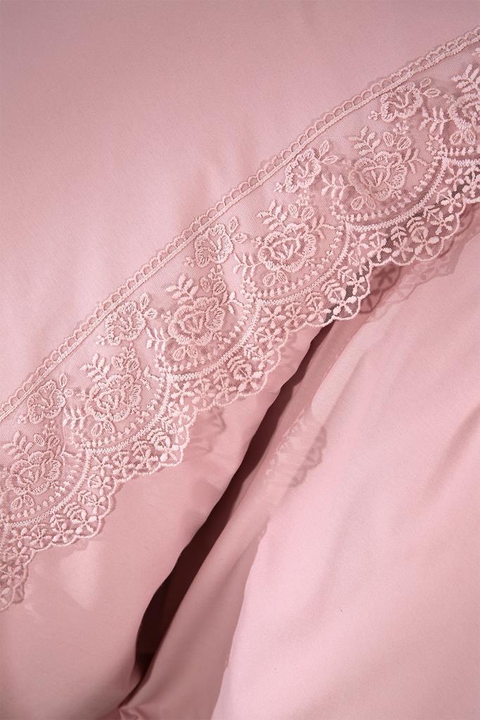 Picture of Fransız Güpürlü Kuris Nevresim Takımı Pudra