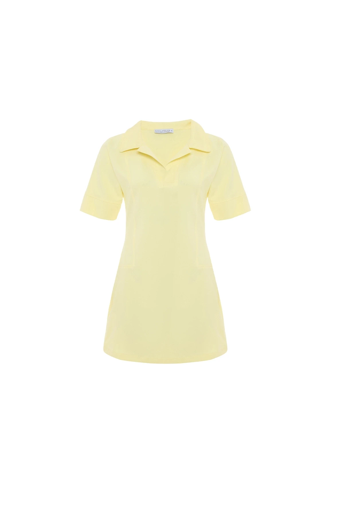 Picture of Yellow Shirt Collar Dress