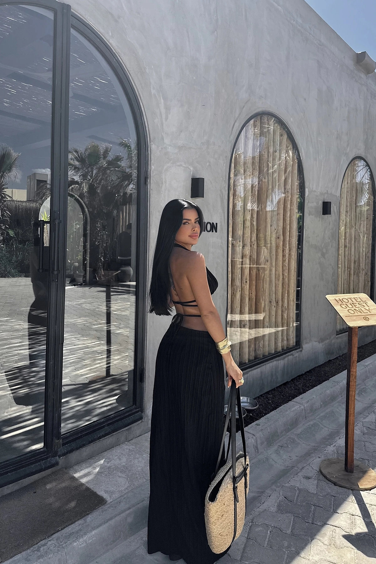 Picture of Black Lona Tie-Up Suit