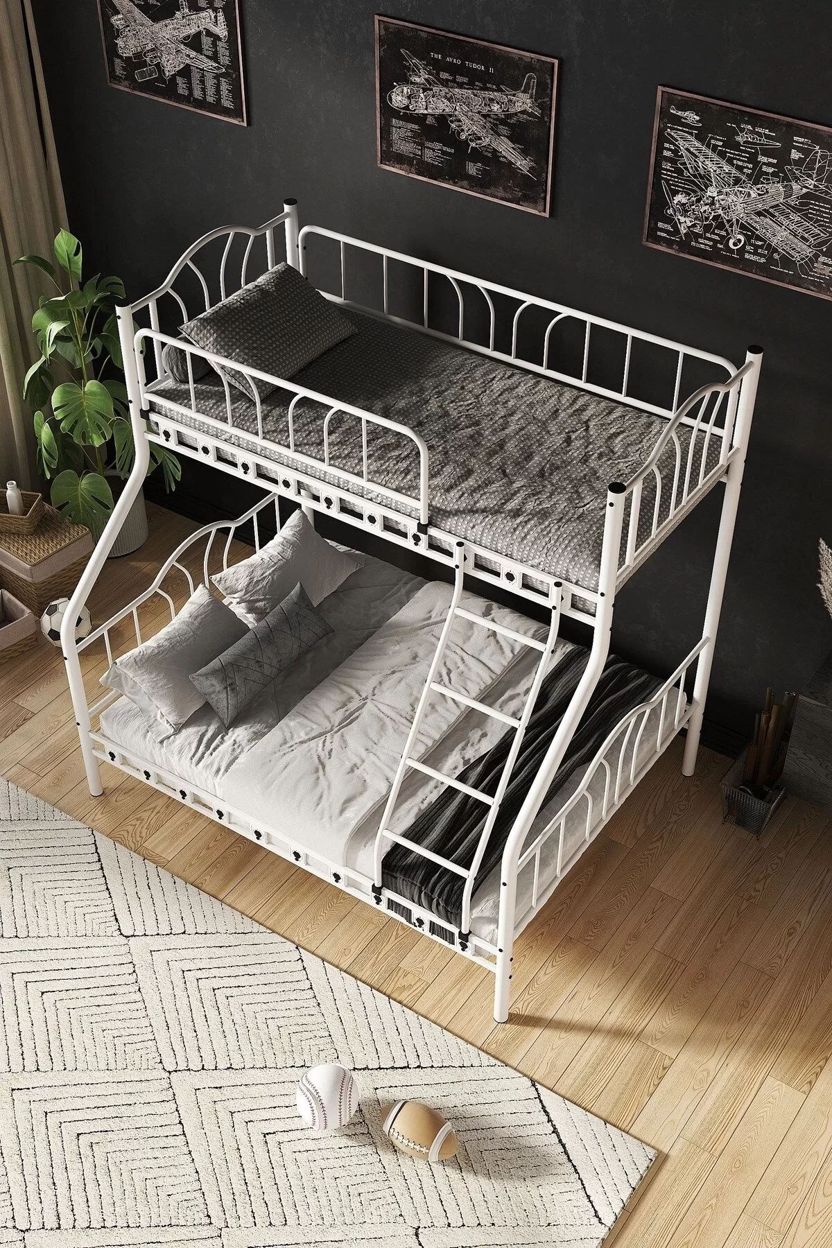 Picture of Imaj 3 Kişilik Ebeveyn 3'lü Metal Ranza 90x190 & 140x190