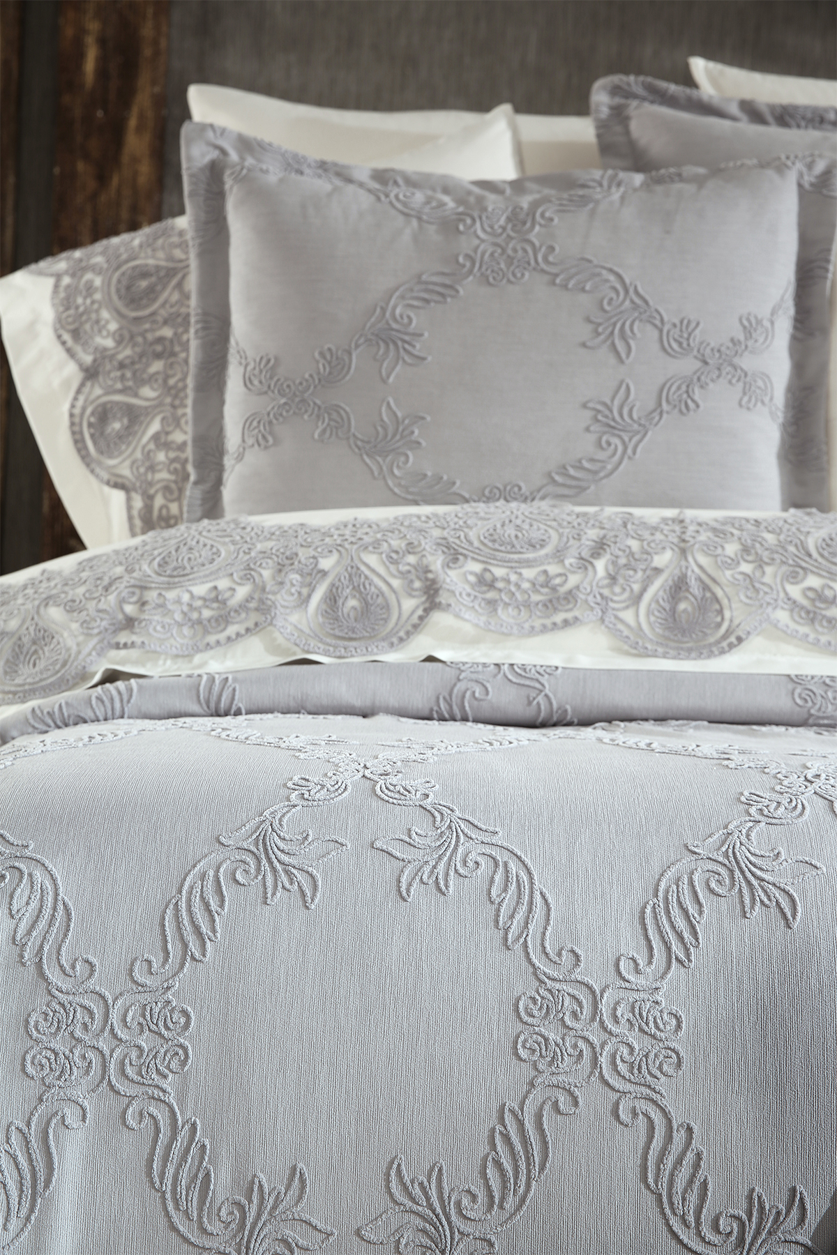 Picture of Çeyiz Diyarı Sahra 10 Parça Battaniyeli Çeyiz Seti Gri