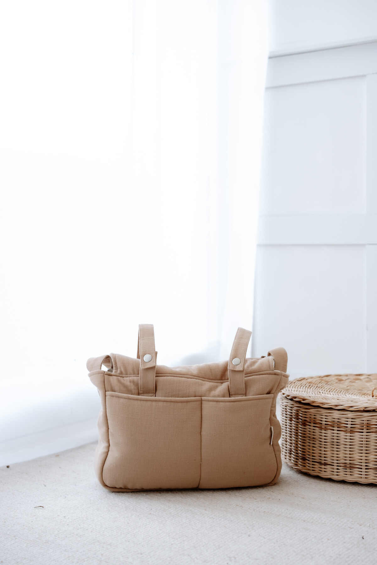 Picture of Müslin Anne Çantası - Kurdele / Bej