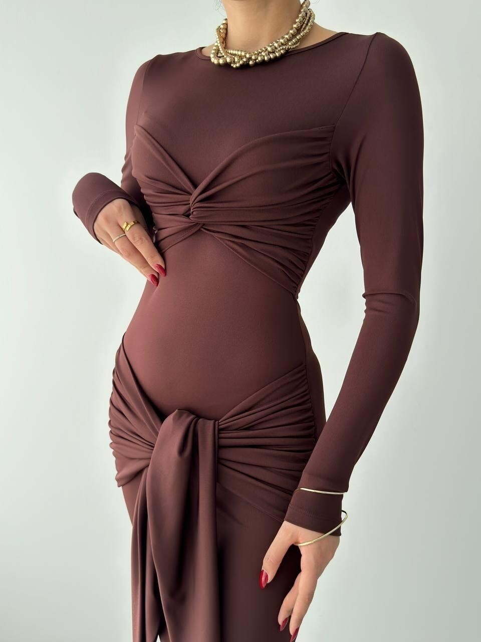 Picture of Bergamo Önden Bağlamalı Elbise