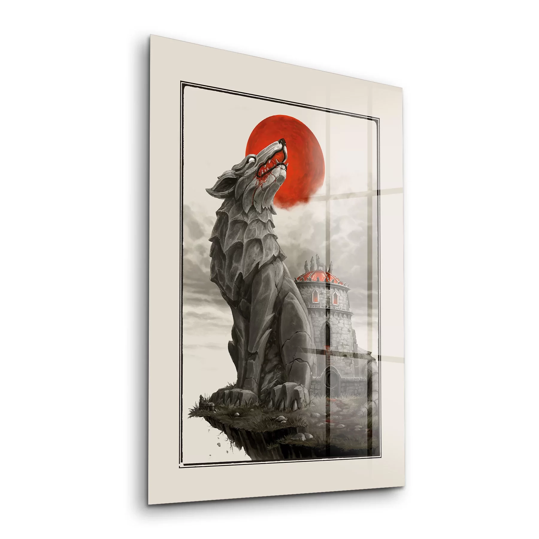 Picture of Decovetro Cam Tablo Red Wolf 30x40 cm