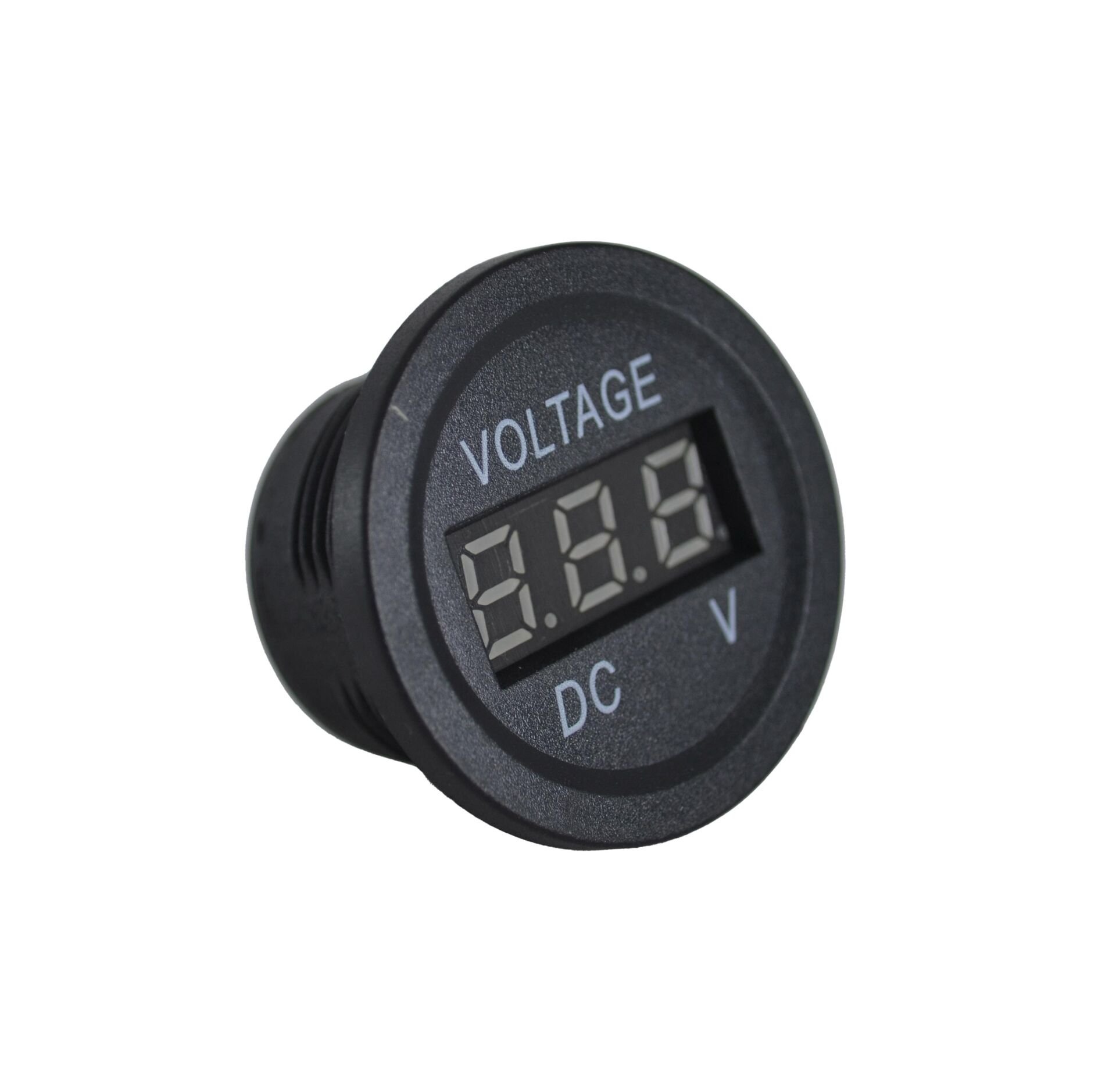 Picture of 12V 24V DC Voltmetre Yuvarlak Düz Mavi Rakam MT-GP01