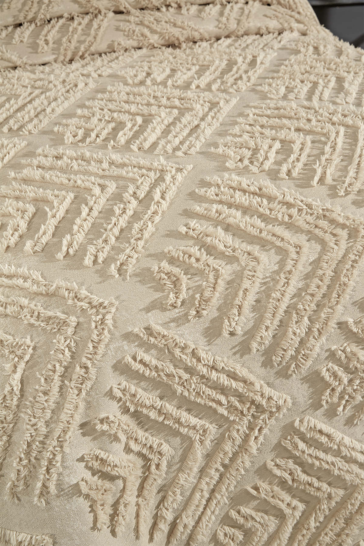 Picture of Çeyiz Diyarı Pine 2 Parça Tek Kişilik Pike Takımı Bej