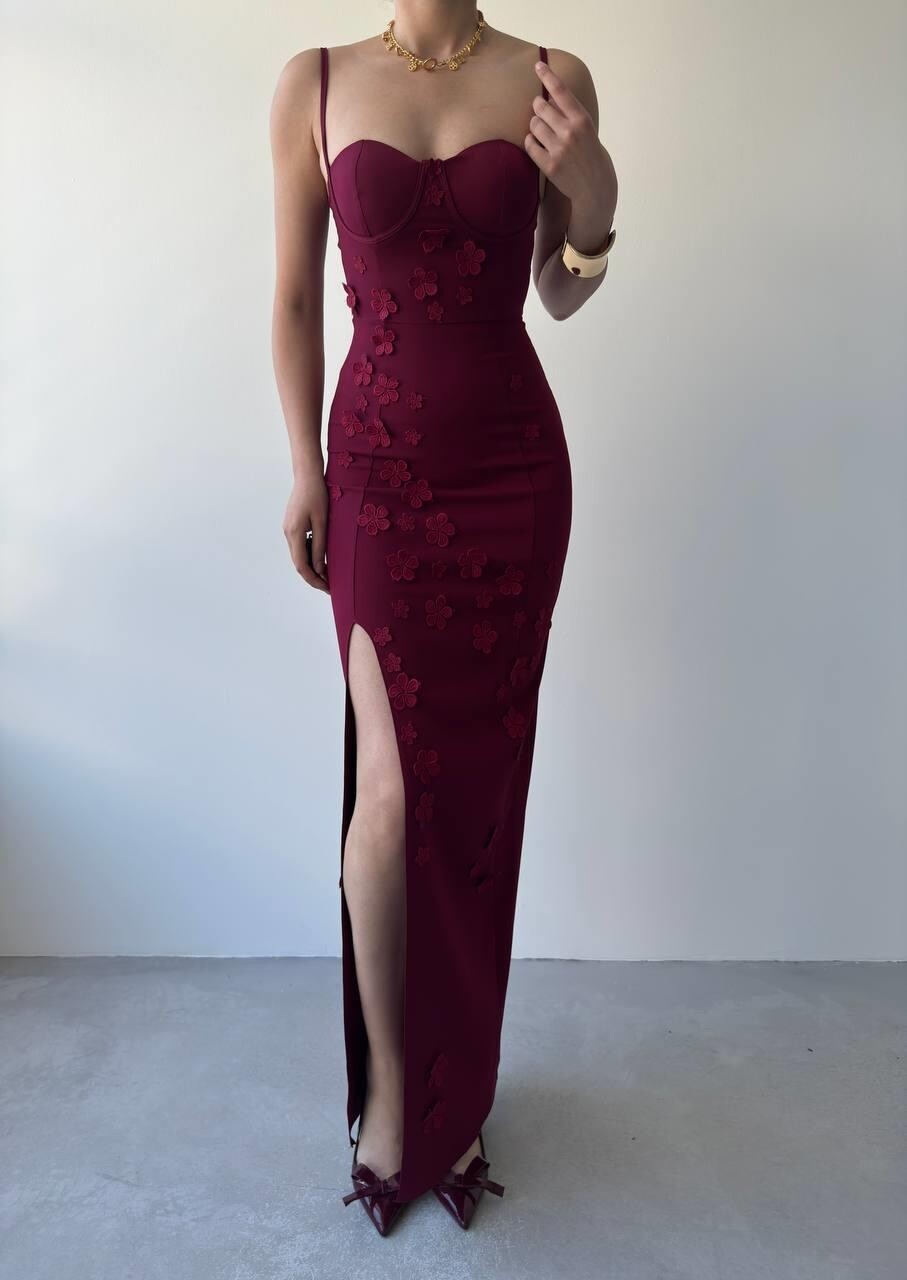 Picture of Stor Gül Detaylı Elbise