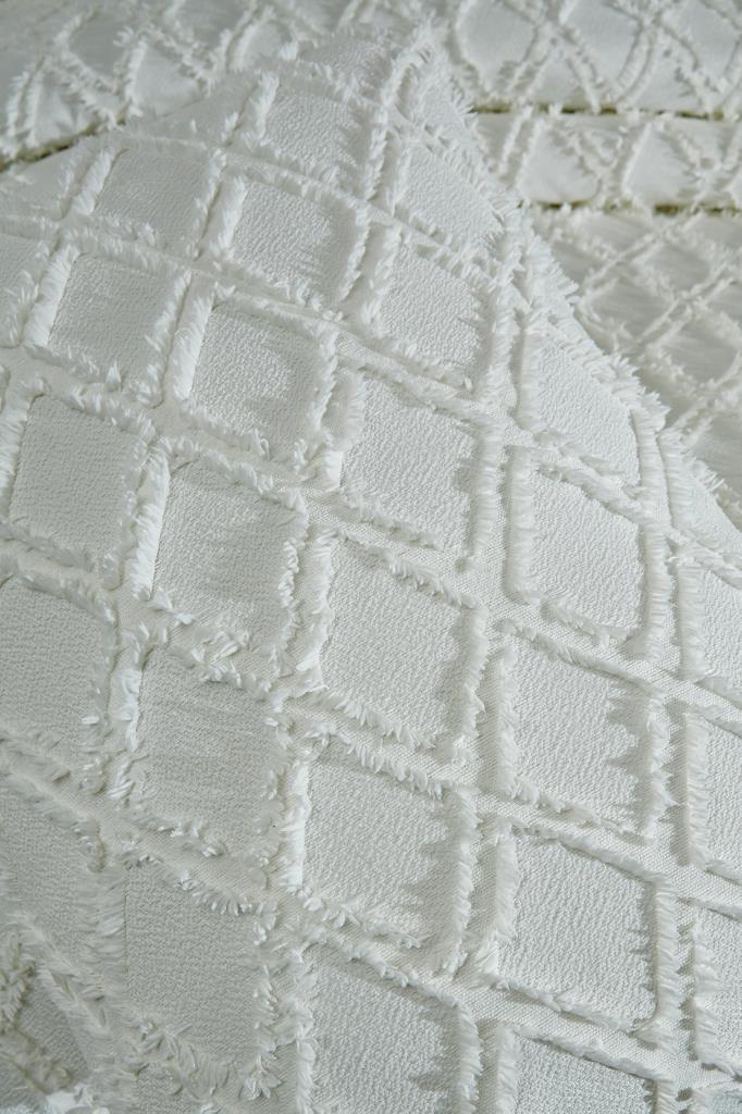 Picture of Çeyiz Diyarı Vesya 2 Parça Tek Kişilik Pike Takımı Krem