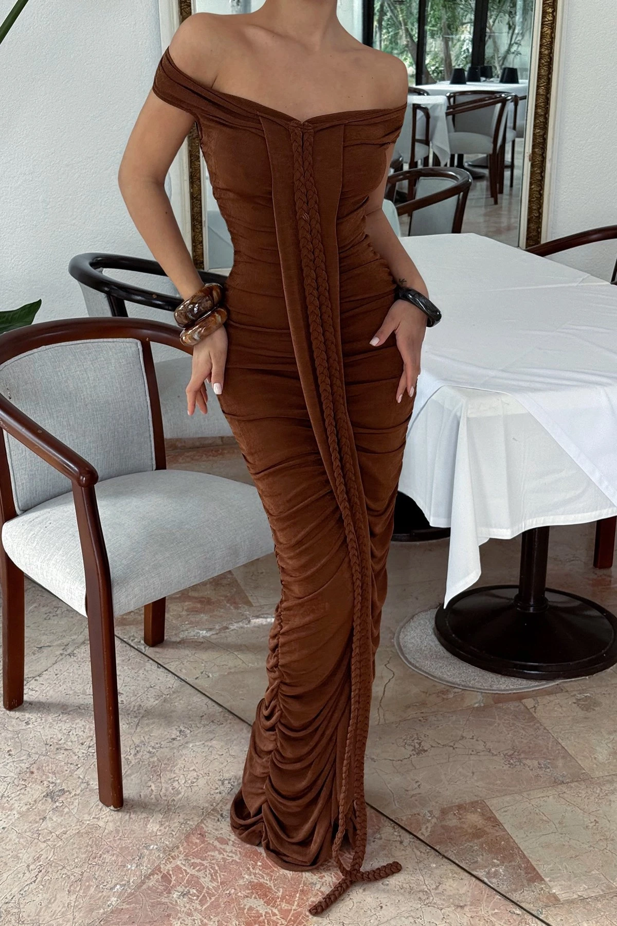Picture of Brown Naselinta Dress