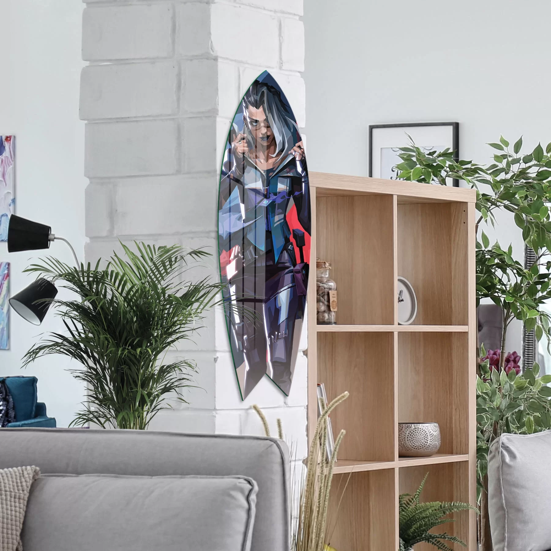 Picture of Decovetro ST 4113 Dekoratif Cam Sörf Tahtası 33x100 Cm